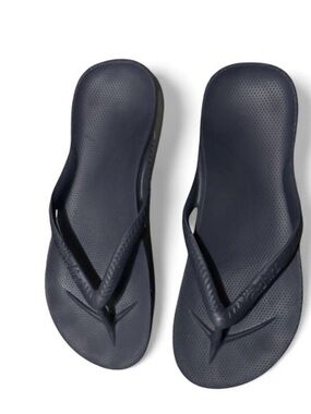 Archies Arch Support Navy Blue Comfortable Flip Flops Men's US 7 Women's US 8.